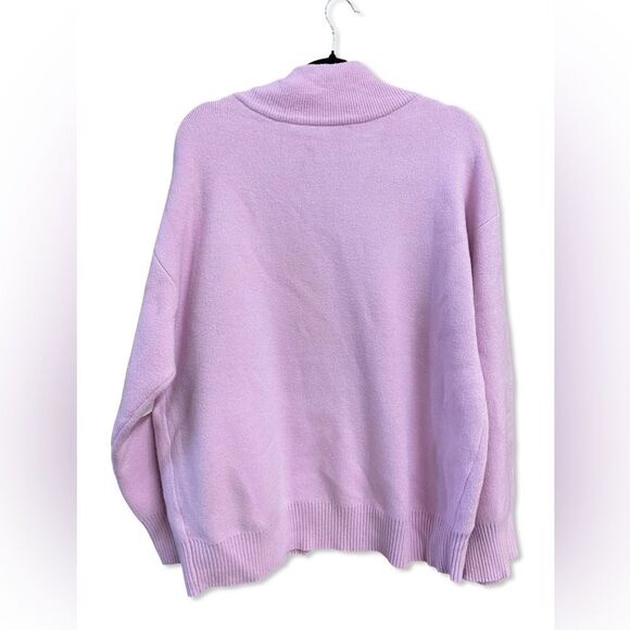 SER.O.YA Carley Cardigan Ballet Pink knit sweater top oversized Revolve NWT M - Picture 8 of 11